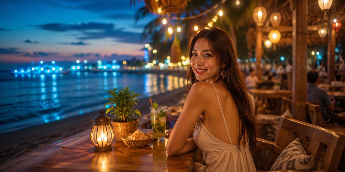 Không gian giải trí casino nhẹ nhàng bên tách cà phê tại Mũi Né buổi chiều