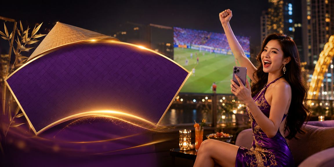 Không gian casino và cá cược sôi động mang phong cách Việt Nam hiện đại